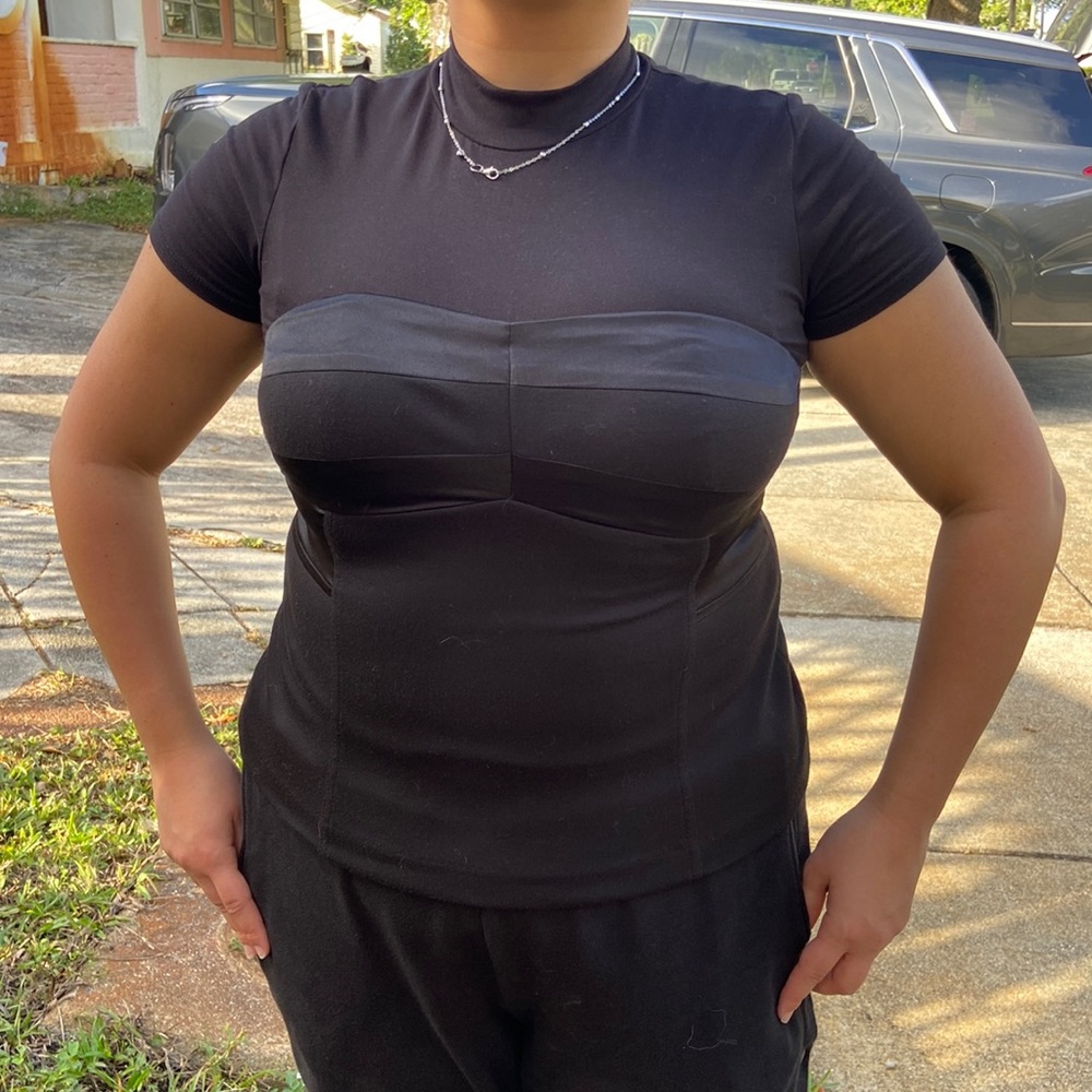 Rampage Black Cropped Tubal Top!